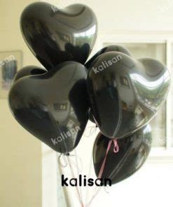 5 12 50 Cm Mini Siyah Standart Balon Kalisan Balon