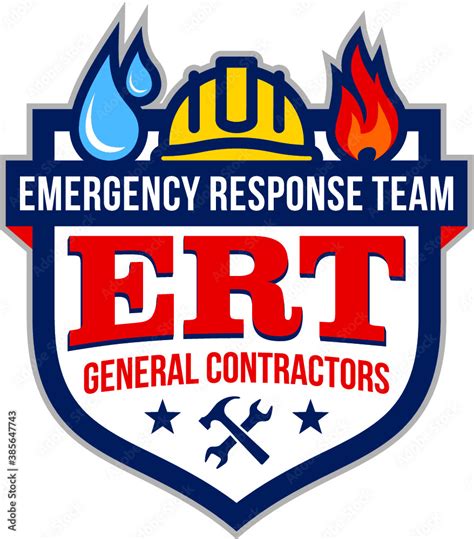 Emergency Response Team Logo Badge Vector Stock Vector | Adobe Stock