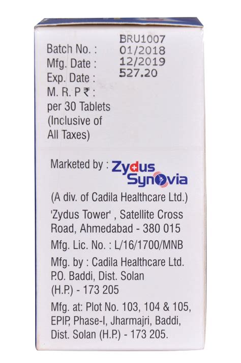 Zurig Febuxostat Tablets Treatment Gout Zydus At Best Price In New Delhi