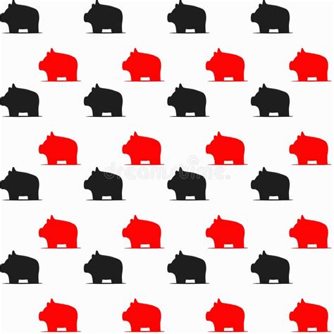 Pattern With Pink Pig Stock Illustration Illustration Of Abstract