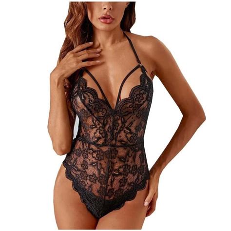 Femmes Mode Élégante Sexy Lingerie Dentelle Gaze Sous Vêtements Body Costume n Sous vêtement