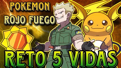 Pokémon Rojo Fuego Hardlocke Cap4 Reto5vidas Tercer Medalla Contra L t