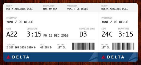 Fake Plane Ticket Printable