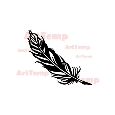 Feather Svgfeather Clipart Svg For Cricut Papercut Templa Inspire