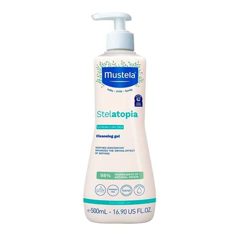 Gel De Limpeza Mustela - Gel De Limpeza Mustela Stelatopia Sem Perfume 500ml - Drogaria Sao Paulo