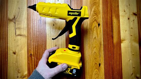Mellif Cordless Hot Glue Gun For Dewalt V Max Battery Youtube