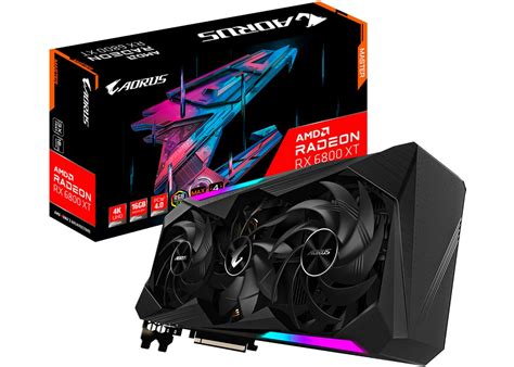 AMD GIGABYTE Radeon RX 6800 XT AORUS MASTER 16G Graphics Card (GV ...