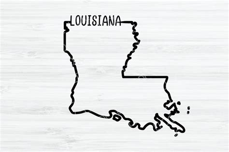Louisiana Outline Vector