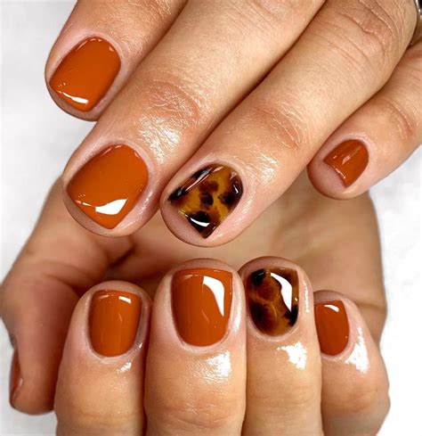 35 Stunning Burnt Orange Nails To Get You Ready For Fall Fall Gel