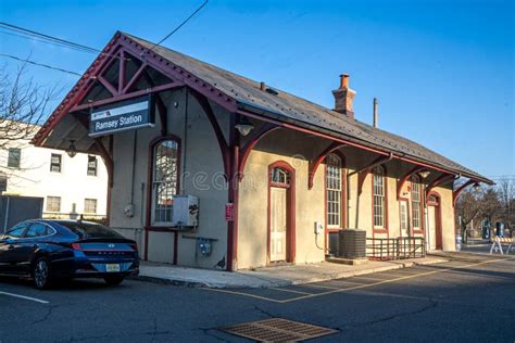 Three Quarter View Of New Jersey Transit`s Ramsey Train Station