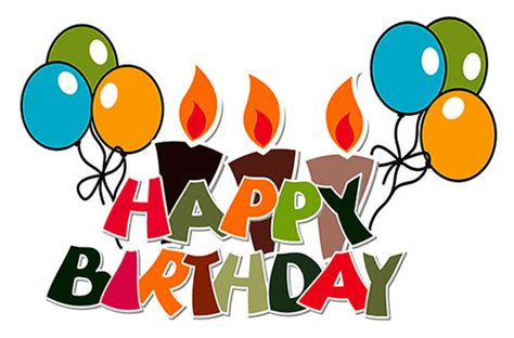 Happy Birthday On Background Of Colorful Circles Stock - Clip Art Library