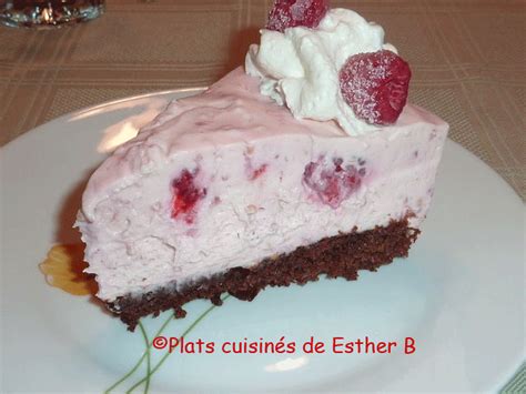 Les Plats Cuisinés De Esther B Gâteau Mousse Aux Framboises Avec Base