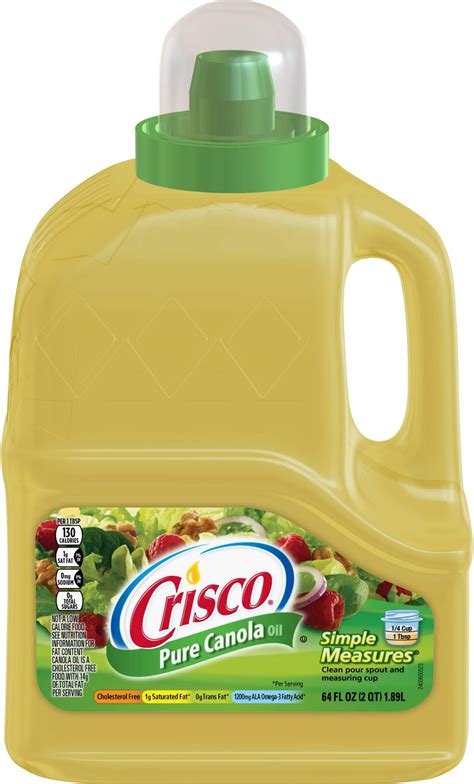 Amazon.com : Crisco Pure Canola Oil, 64 Fluid Ounce : Grocery & Gourmet