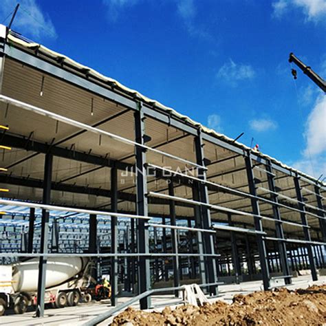 Gable Frame Industrial High Strength Construction Project For Steel