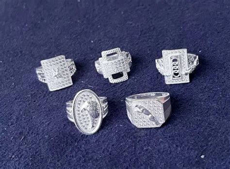 Male Gents Silver Rings Weight Gram Depends At Rs Gram In