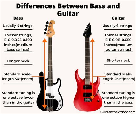 How To Tell The Difference Between Bass And Electric Guitar Bass