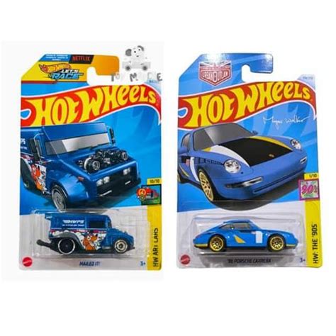 Hot Wheels HW Art Cars Mailed It And HW The 90s 96 Porsche Carrera