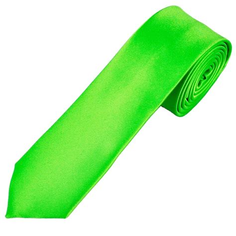 Plain Bright Green Skinny Tie From Ties Planet Uk