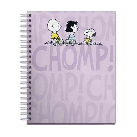 Cuaderno Snoopy A4 Cuadriculado Lila