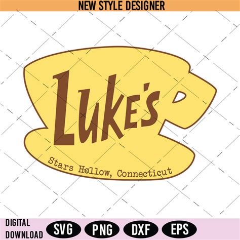 Lukes Cafe Emblem Svg Lukes Diner Logo Svg Diner Logo Sv Inspire