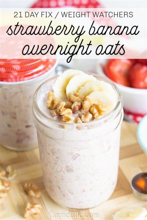 Strawberry Banana Overnight Oats Artofit