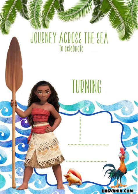 Moana Invitations Free Printable Free Printable Templates