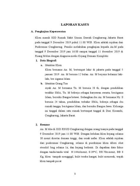 Askep Kejang Demam 2021 Pdf