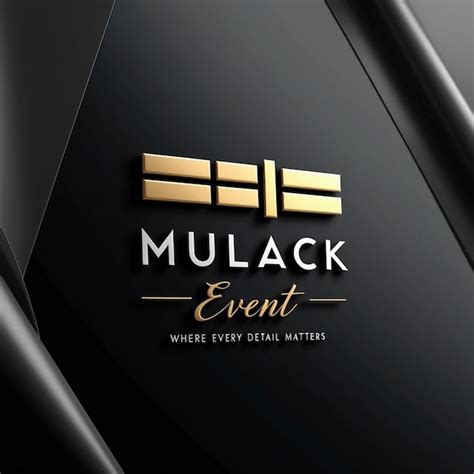 Luxury Redefined MULACK EVENT Logo in 16K Detail | Premium AI-generated image