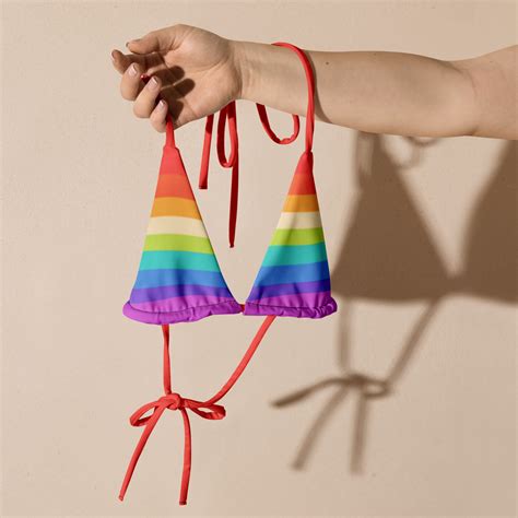 Pastel Rainbow Bikini Top Sabor A Libertad