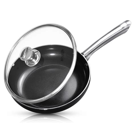 Frying Pan With Lid 24cm Ceramic Non Stick Chemical Free Coating