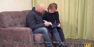 DEBT K Man Comes To The Teen Russian Debtor And Drills Shaved Pussy