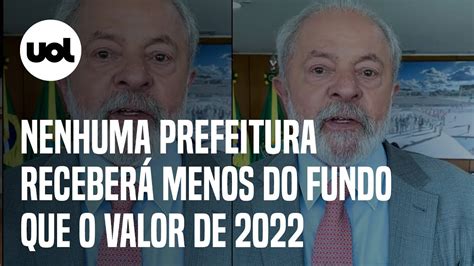 Lula afirma que nenhuma prefeitura receberá menos recursos do FPM do