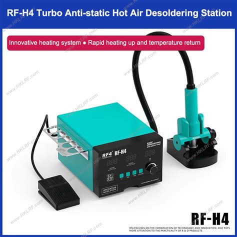 RF4 RF H4 1200W Fast Desoldering Hot Air Gun Soldering Station Digital Display Intelligent BGA