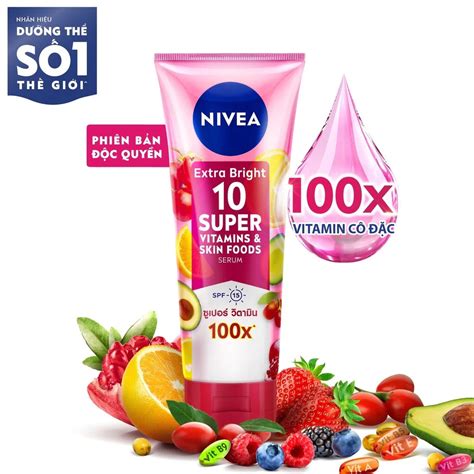 Tinh Ch T D Ng Th Nivea S Ng Da Extra Bright Super Vitamin Skin