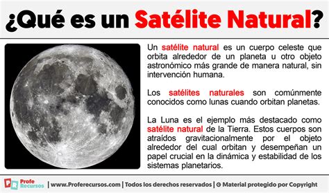 O Que E Satelite Natural - Qué es un Satélite Natural | Ejemplos