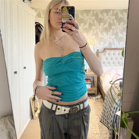 Sickest Vintage Y K Bandeau Boob Tube Top Perfect Depop