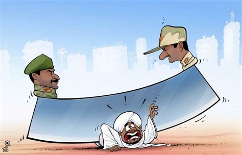 Cartoon: Conflict in the Sudan, 2023 -- Source: © Enrico Bertuccioli ...