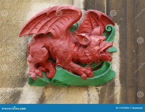 Welsh Dragon Sculpture Croft Castle Herefordshire Stock Photography