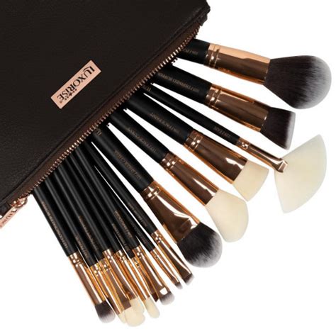 Set 15 Pensule Machiaj Profesionale Luxorise Brilliance Copper