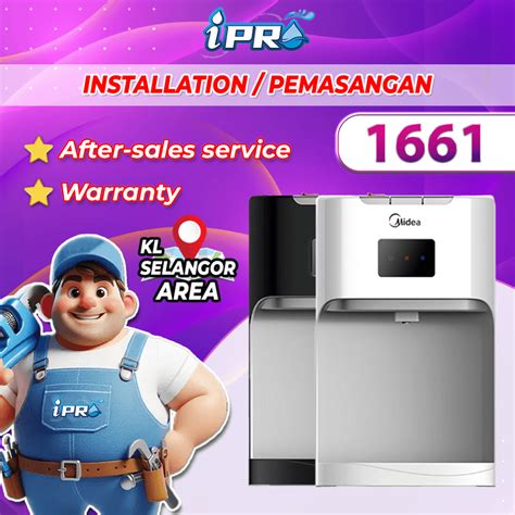 Midea Mild Alkaline Water Dispenser Hot Normal Cold Model 1661 With 4 HALAL Water Filter