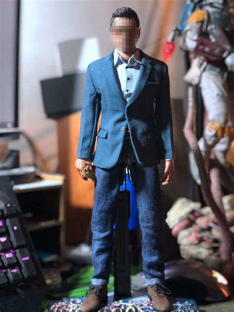 Scale Male Muscular Body With Neck Figure Doll Fit Hot Toys Phicen Head