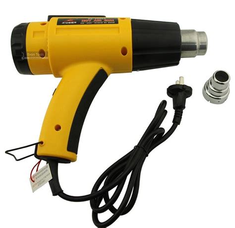 W Electric Heat Gun Hot Air Gun Dual Temperature V V Mm Nozzle Digital Display