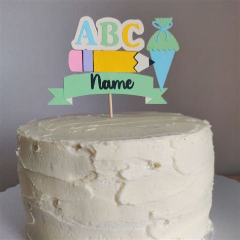 Schulkind Cake Topper Personalisiert Mit Namen Erster Schultag