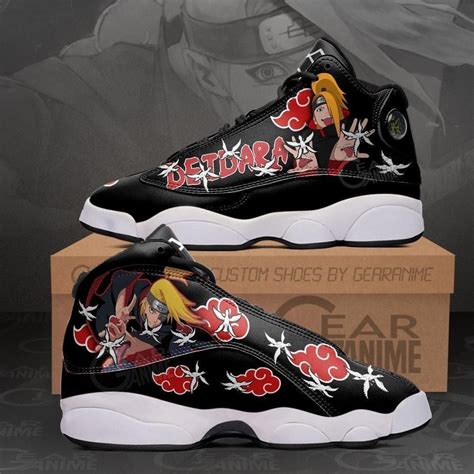 Akatsuki Deidara Naruto Anime Shoes Air Jordan 13 Sneaker Hot 2022 JD14429 Let The Colors