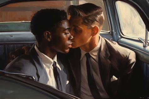 S Road Heading South Retro Vintage Gay Art Print Series Oil Painting Style