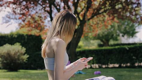 Bored Woman Browsing On The Phone Free Stock Video Footage Royalty