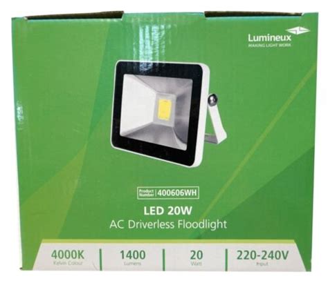 Lumineux Led Ac Driverless Floodlight K Cool White W Lumens