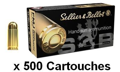 SELLIER BELLOT Cal 9mm MAKAROV FMJ 500 Armurerie Lavaux