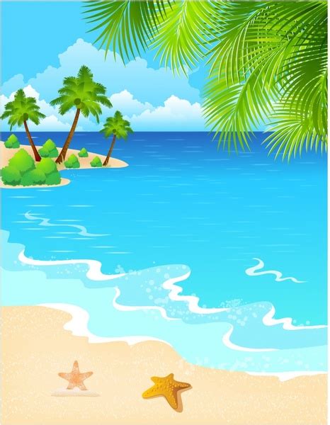 Drawing beach scene free vector download (90,838 Free vector) for ...