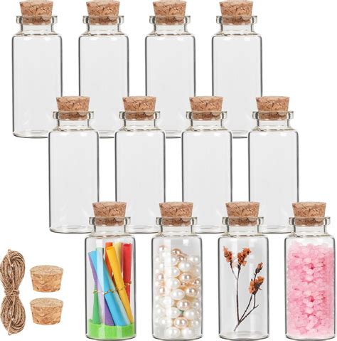 Amazon Maxmau Sets Ml Small Mini Glass Bottles With Cork